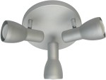 Szara lampa przysufitowa plafon PICARDO 3XE14 40W SZARO SREBRNA