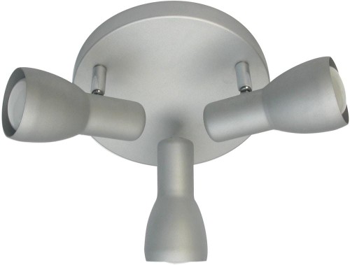 LAMPAMI - plafon nowoczesny, lampa do salonu, lampa sufitowa srebrna