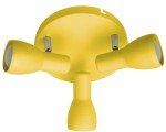 Żółta lampa przysufitowa plafon PICARDO 3XE14 40W