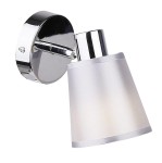 Srebrny kinkiet ścienny PIN 1XE14 40W CHROM