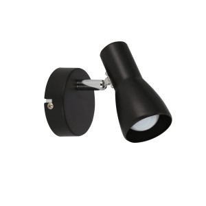 Czarny kinkiet PICARDO 1XE14 40W 
