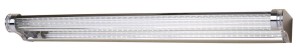 Srebrny kinkiet nad lustro 58 cm 9W LED MODERNO STAL NIERDZEWNA POLEROWANA/AKRYL