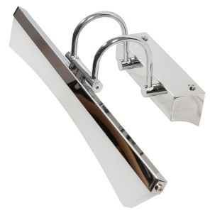 Srebrny kinkiet nad lustro ledowy GLORY 7W LED CHROM 