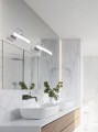 LAMPAMI - kinkiet łazienkowy, kinkiet ledowy, kinkiet nowoczesny srebrny, kinkiet nad lustro, kinkiet do łazienki