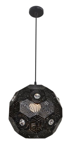 LAMPAMI - czarna lampa wisząca, czarny żyrandol nowoczesny, żyrandol czarny