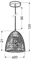 LAMPAMI - biała lampa wisząca szkic