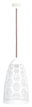 Ażurowana lampa wisząca biała 130 cm 1xE27 60W BENE 