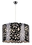 Czarna lampa wisząca ażurowna 3xE14 40W SIMONA 2