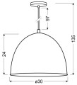 LAMPAMI - lampa wisząca szkic
