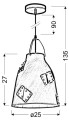 LAMPAMI - lampa wisząca szkic