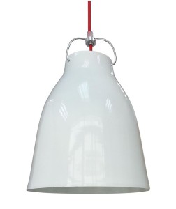 Nowoczesna lampa nad stół wisząca biała 1xE27 60W PENSILVANIA 1 25