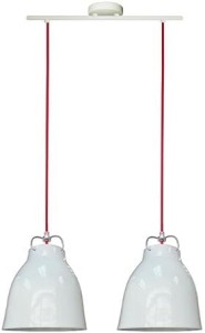 Lampa nad stół wisząca biała podwójna 2xE27 60W PENSILVANIA 20 