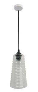 Lampa sufitowa wisząca 125 cm 1xE27 60W MANILA KLOSZ TRANSPARENTNY