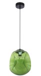 Zielona lampa sufitowa wisząca 28 1xE27 60W CLUB