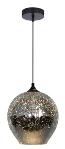 Kolorowa lampa sufitowa wisząca 120 cm 1xE27 60W 3D GALACTIC 2