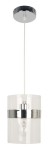 Pojedyncza lampa wisząca 15 1xE27 60W BRANDO CHROM/TRANSPARENT