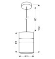 LAMPAMI - lampa wisząca szkic