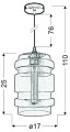 LAMPAMI - lampa wisząca szklana szkic
