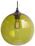Pojedyncza lampa wisząca kula 120 cm 1xE27 60W EDISON Zielony + ŻARÓWKA