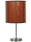 Klasyczna lampa stojąca stołowa 1xE27 60W TIMBER DĄB 30X20
