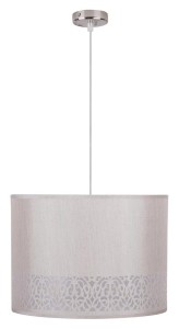 Klasyczna lampa wisząca 1xE27 60W ARABESCA KREMOWA (ABAŻUR 77-19274 Z ZAWIESIEM 85-10608) 