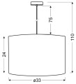 LAMPAMI - lampa nad stół szkic