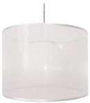 Elegancka lampa wisząca biała CHICAGO 37 1xE27 60W