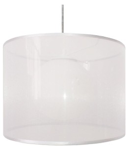 Elegancka lampa wisząca biała CHICAGO 37 1xE27 60W