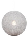 Biała lampa wisząca kula 50 140 cm 1xE27 60W CARUBA 