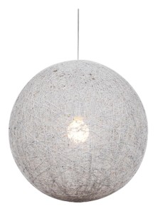 Biała lampa wisząca kula 30 120 cm 1xE27 60W CARUBA