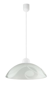 Klasyczna biała lampa wisząca 1xE27 60W LAKONIA 30