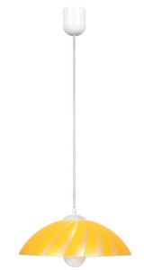 Żółta lampa wisząca 1xE27 60W KAMILA