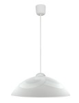 Klasyczna biała lampa wisząca 1xE27 60W MONTI 30 