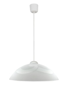 Klasyczna biała lampa wisząca 1xE27 60W MONTI 30 