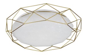 Plafon sufitowy ledowy 3000K 24W SVEN ZŁOTY