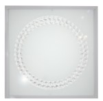 Plafon sufitowy ledowy satyna duży ring RING 29x29 16W 6500 K LED LUX 