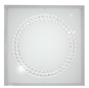 Plafon sufitowy ledowy satyna duży ring RING 29x29 16W 6500 K LED LUX 