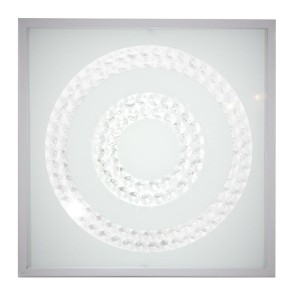 Plafon sufitowy ledowy satyna podwójny RING 29x29 16W 4000K LED LUX 
