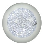 Plafon sufitowy ledowy okrągły kryształki 40 cm 16W 3000K PRISTINA LED