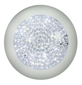 Plafon sufitowy ledowy okrągły kryształki 40 cm 16W 3000K PRISTINA LED