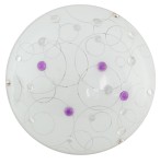 Plafon sufitowy ledowy okrągły kryształki fiolet 30 cm 10W 3000K ASTRO LED 