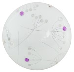 Plafon sufitowy ledowy okrągły kryształki fiolet 30 cm 10W 3000K FLORAL LED