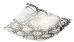 Lampa sufitowa plafon kwadratowy 30x30 1xE27 60W SILK