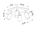 LAMPAMI - lampa sufitowa do salonu szkic