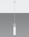 LAMPAMI - lampa wisząca do kuchni, lampa sufitowa biała, tuby sufitowe