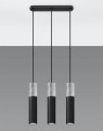 LAMPAMI - lampy sufitowe tuby czarne, lampa sufitowa, lampa sufitowa 3 punktowa