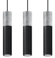LAMPAMI - lampy sufitowe tuby czarne,  lampa sufitowa 3 punktowa, tuby sufitowe czarne