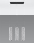 Lampa z betonu tuby sufitowe wiszące lampa potrójna 3xGU10 LUVIO 3L