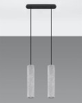 Lampa z betonu tuby sufitowe wiszące lampa podwójna 2xGU10 LUVIO 2