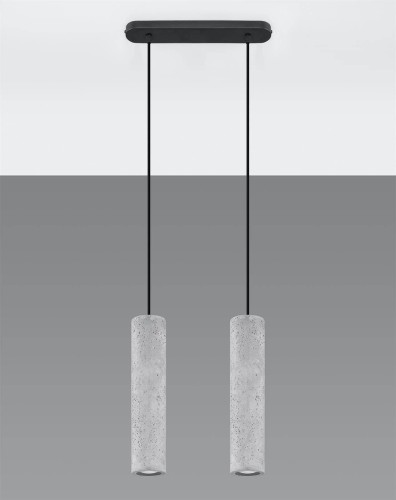 LAMPAMI - lampa betonowa tuby, lampa nad stół, lampa wiszące tuby, lampa industrialna, żyrandol loft